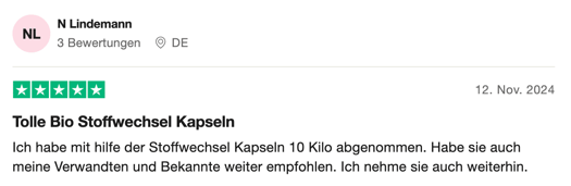 Tolle Bio Stoffwechsel Kapseln