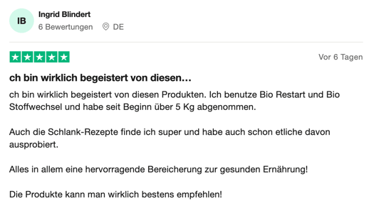 Ich bin wirklich begeistert von diesen Produkten