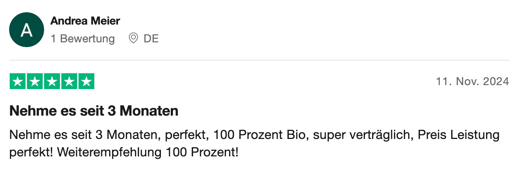 Nehme es seit 3 Monaten