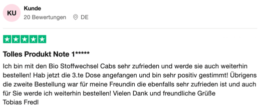 Tolles Produkt Note 1